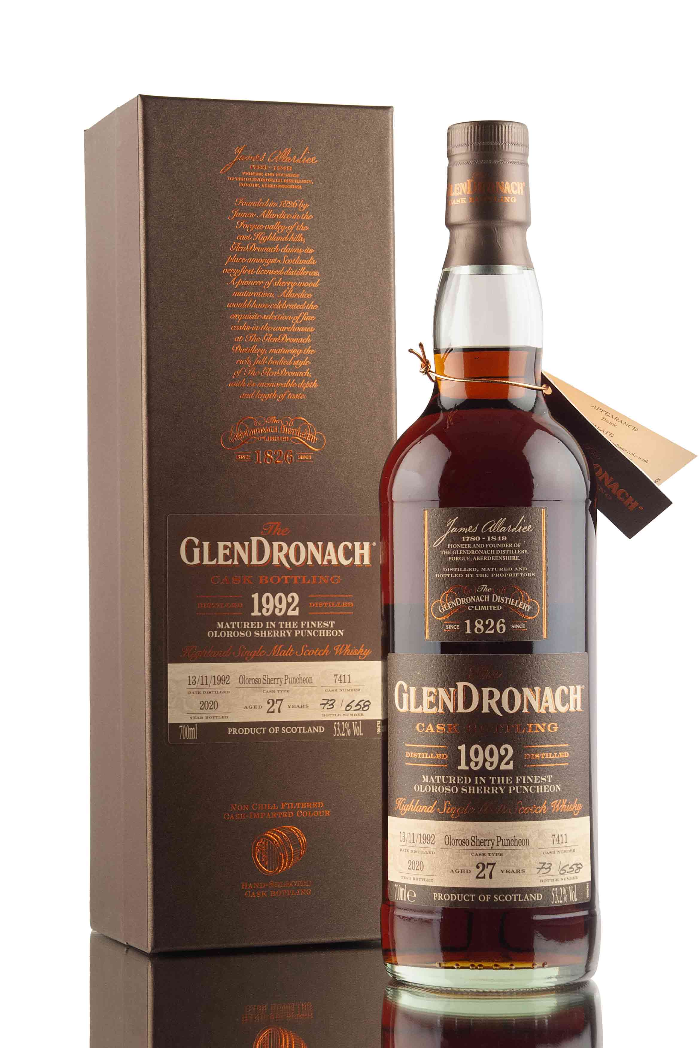 GlenDronach 27 Year Old - 1992 | Cask 7411 | UK Batch 18 | Abbey Whisky