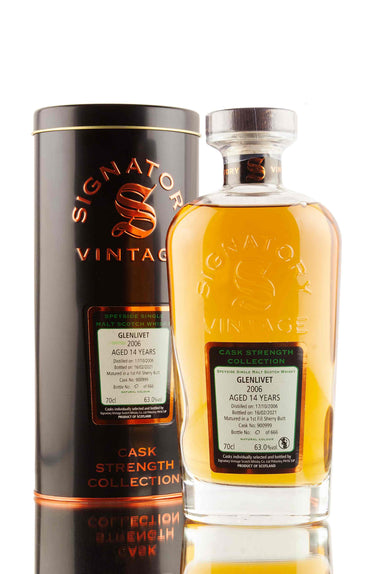 Glenlivet 14 Year Old - 2006 | Cask 900999 | Cask Strength Collection - Signatory | Abbey Whisky