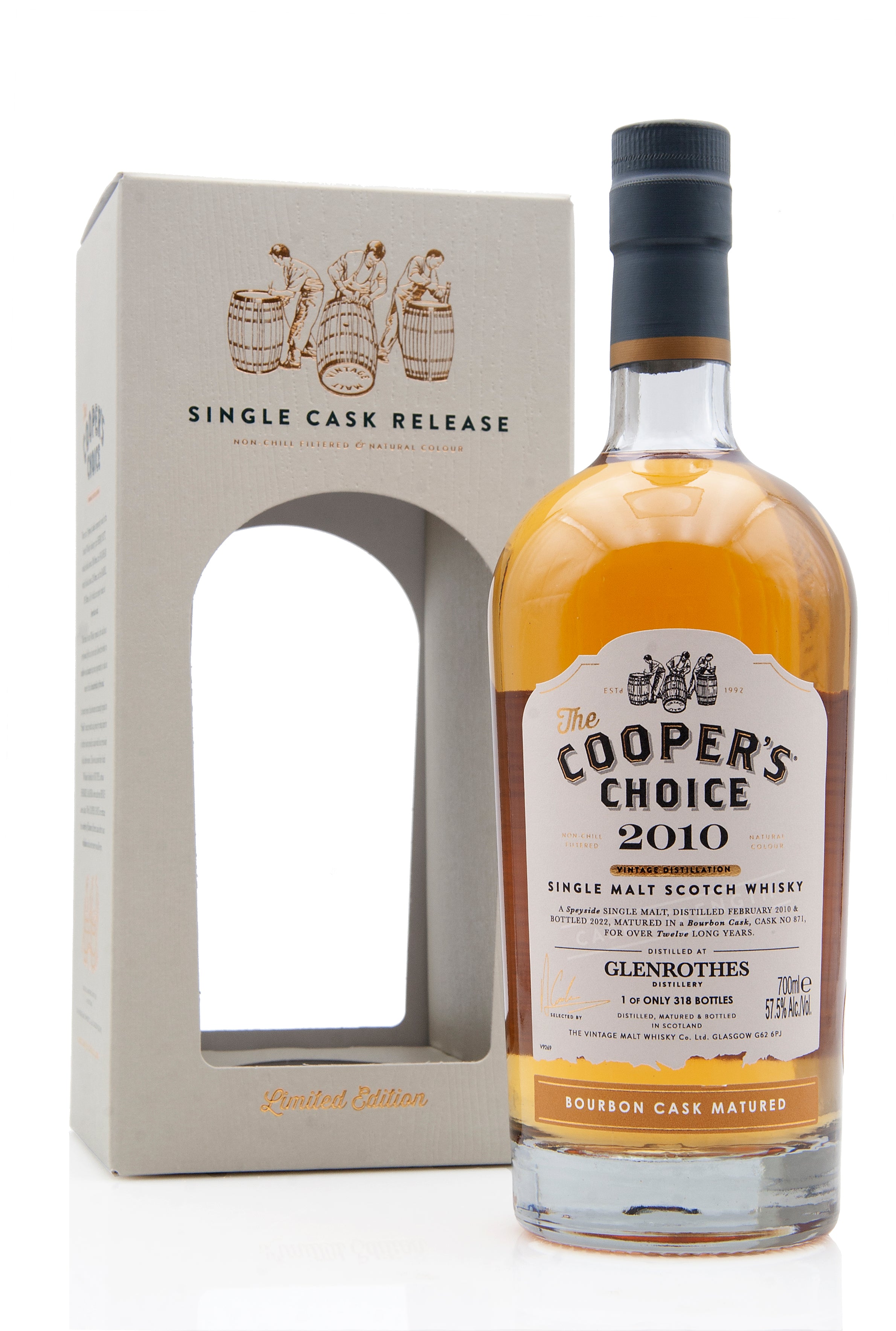 Glenrothes 12 Year Old - 2010 | Cask 871 | The Cooper's Choice | Abbey Whisky Online