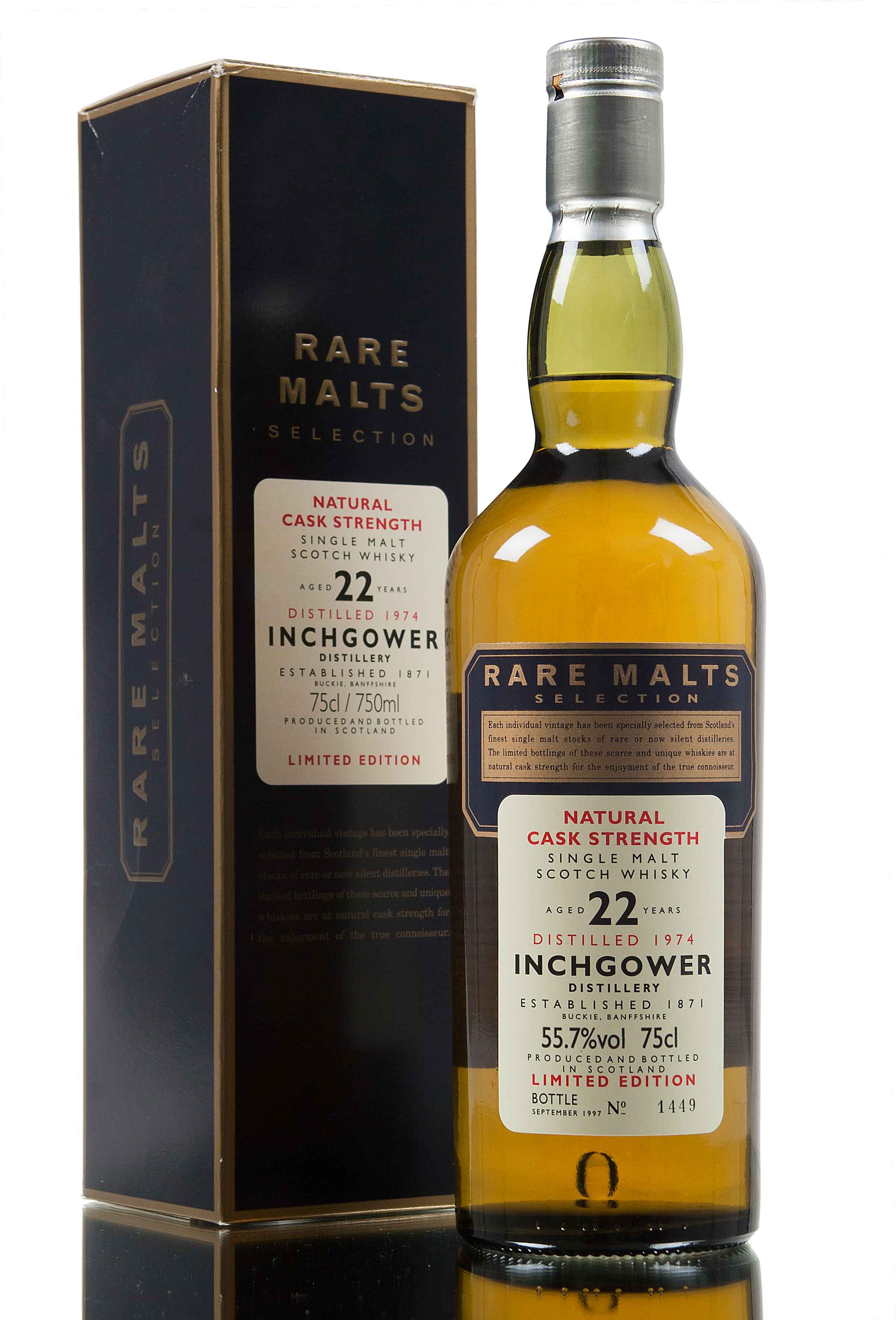 Inchgower 1974, 22 Year Old, Rare Malts