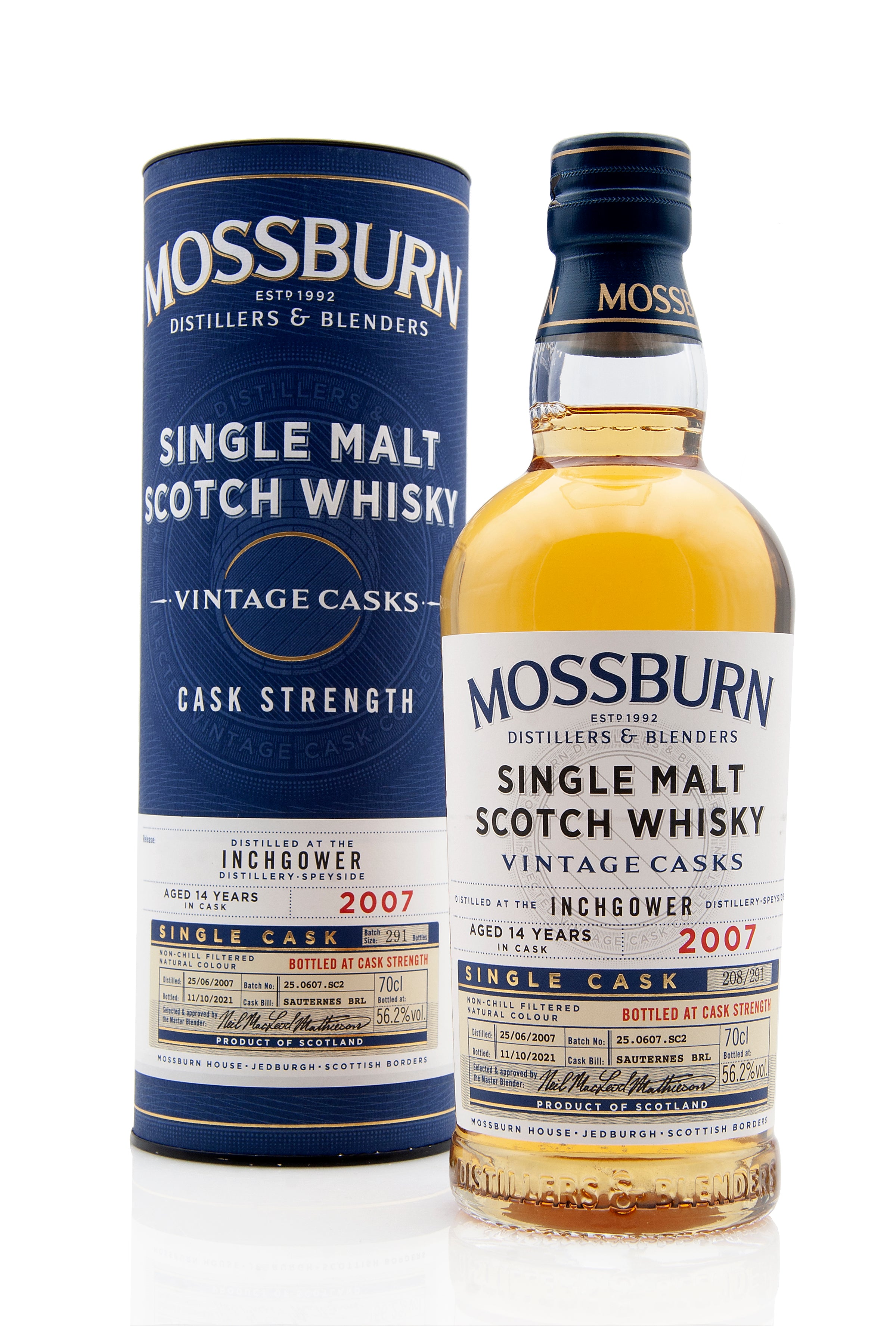 Inchgower 14 Year Old - 2007 | Vintage Casks (Mossburn) | Abbey Whisky Online