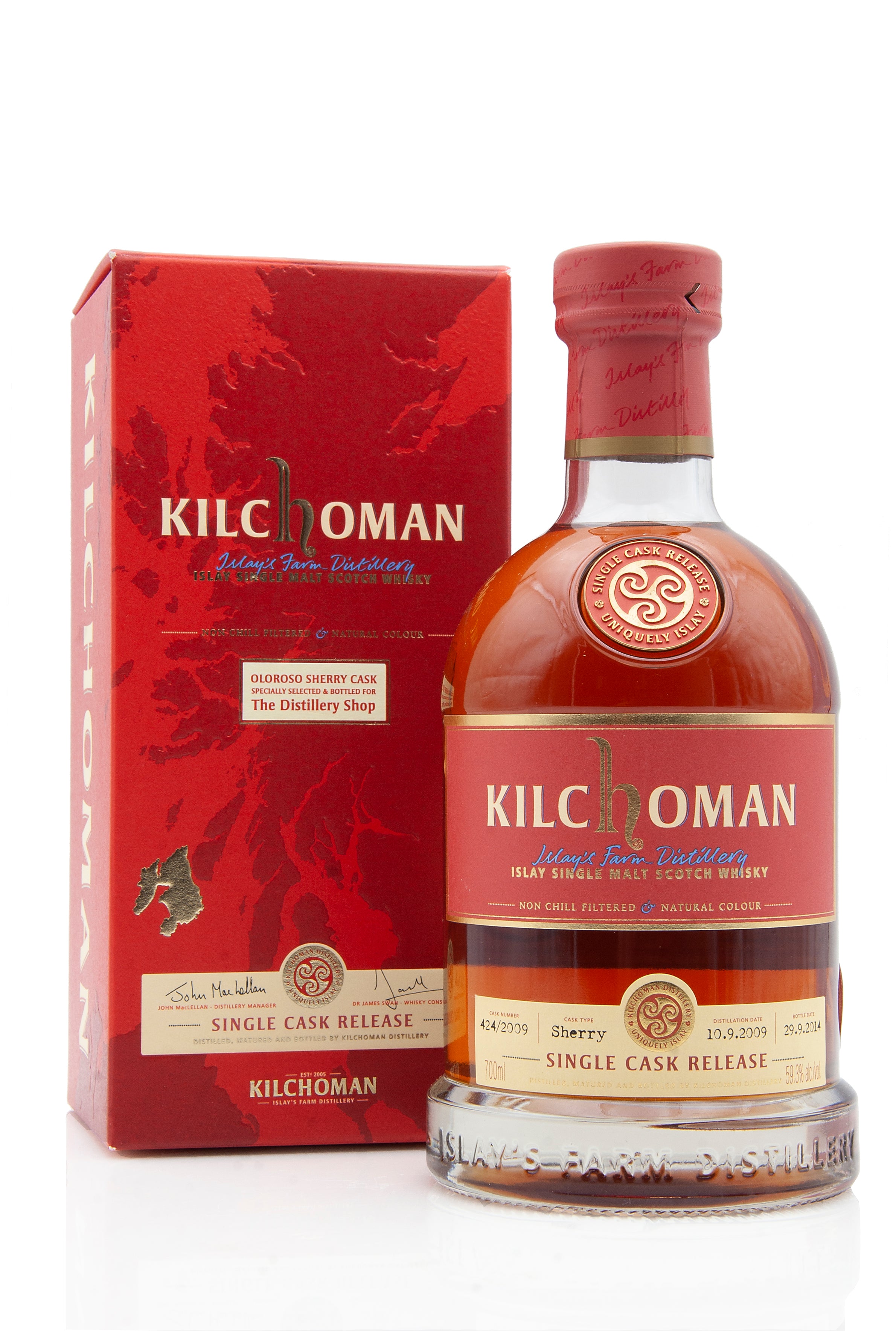 Kilchoman 2009 Vintate | Cask 424/2009 | Distillery Shop Exclusive | Abbey Whisky Online