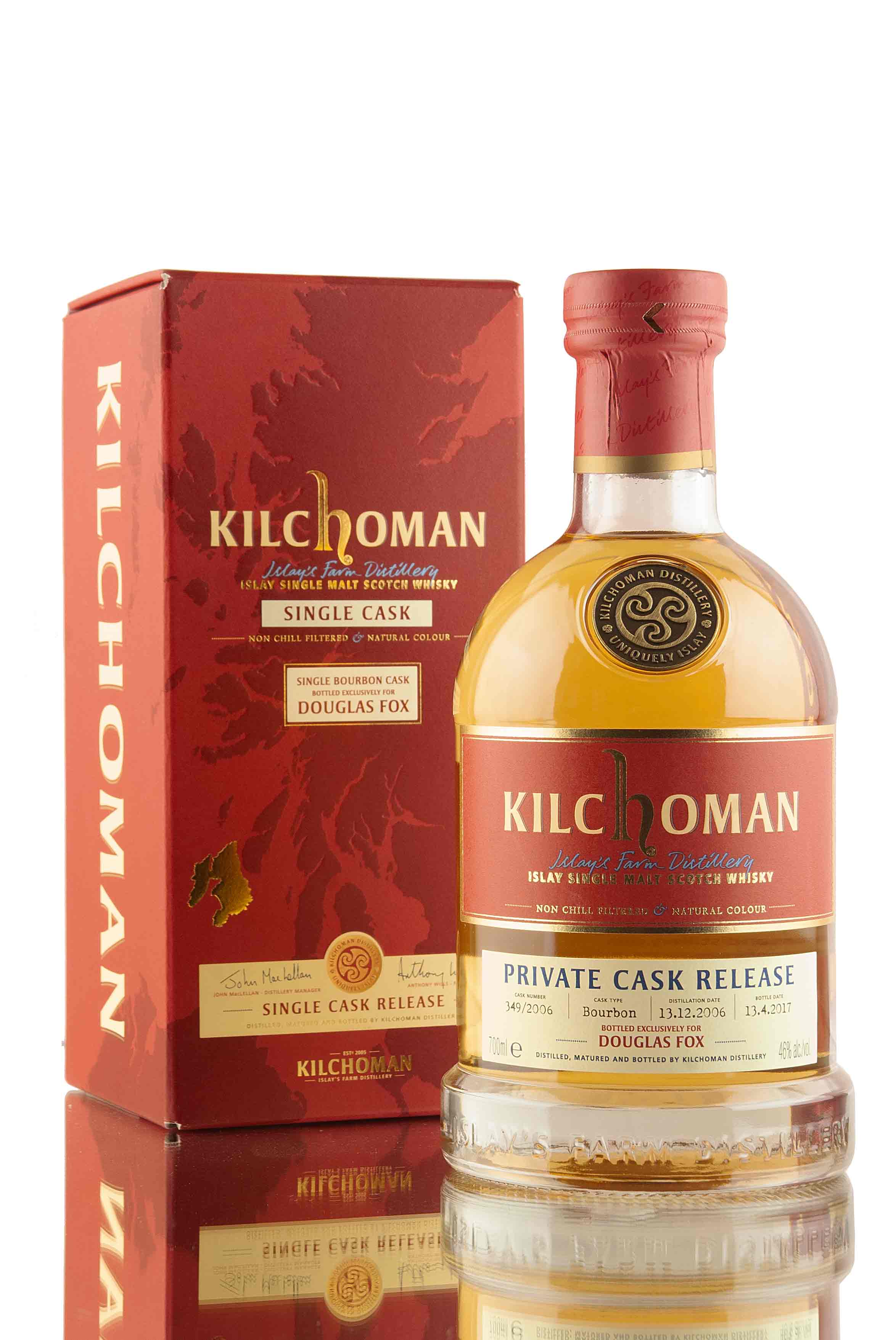Kilchoman 10 Year Old - 2006 | Cask 349/2006 | Douglas Fox | Abbey Whisky