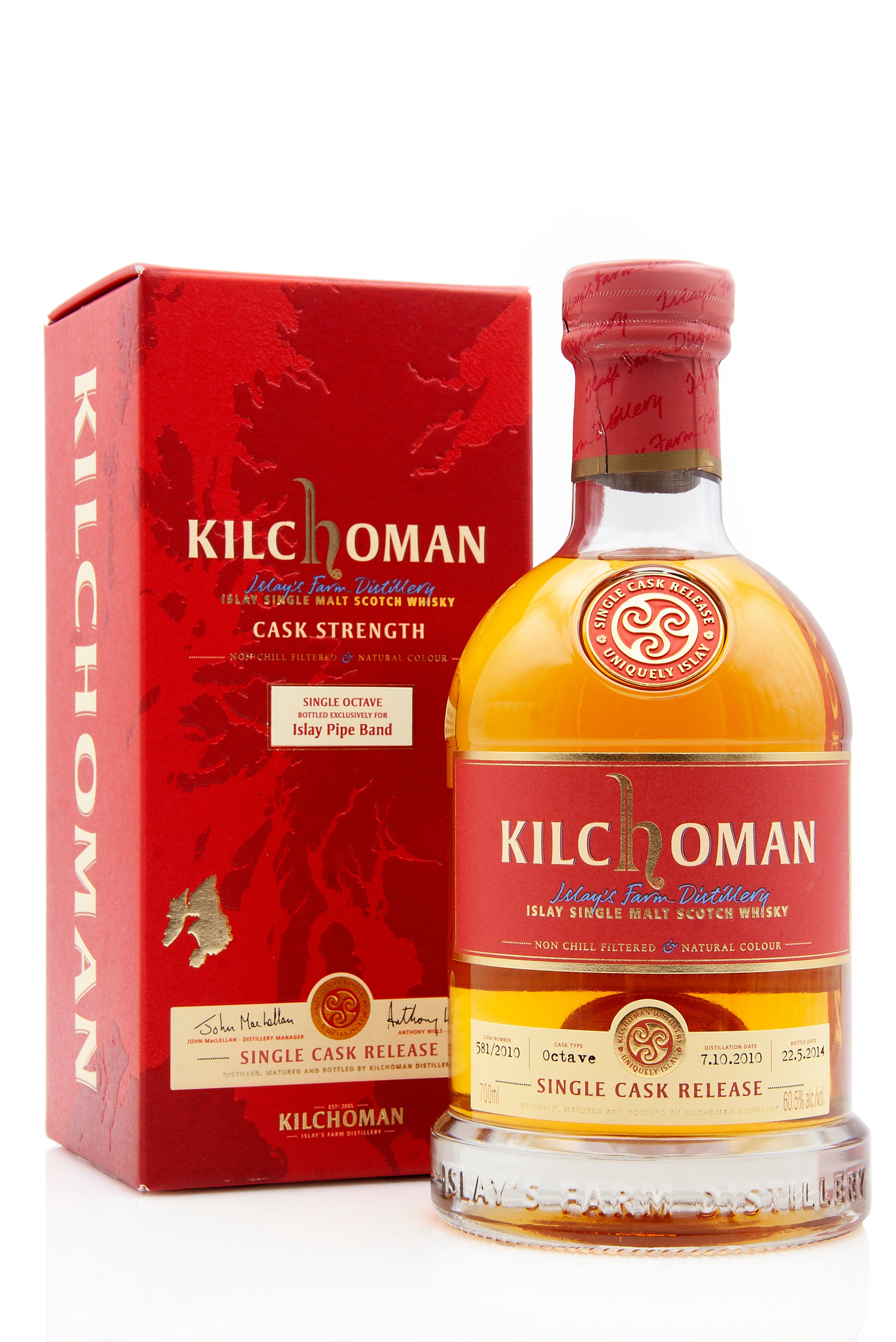 Kilchoman 2010 Vintage | Cask 581/2010 | Islay Pipe Band | Abbey Whisky Online