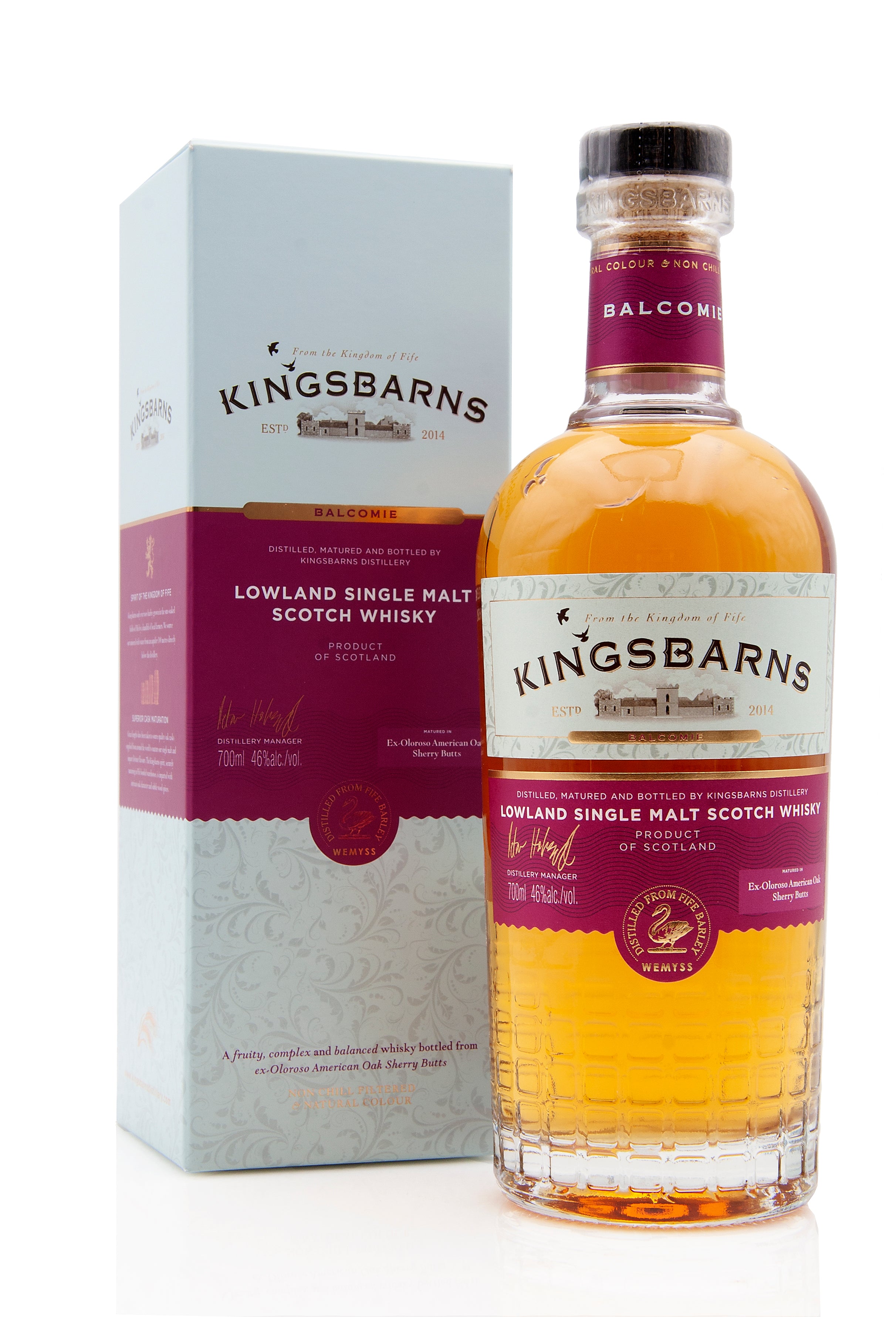Kingsbarns Balcomie Lowland Single Malt Scotch Whisky | Abbey Whisky Online