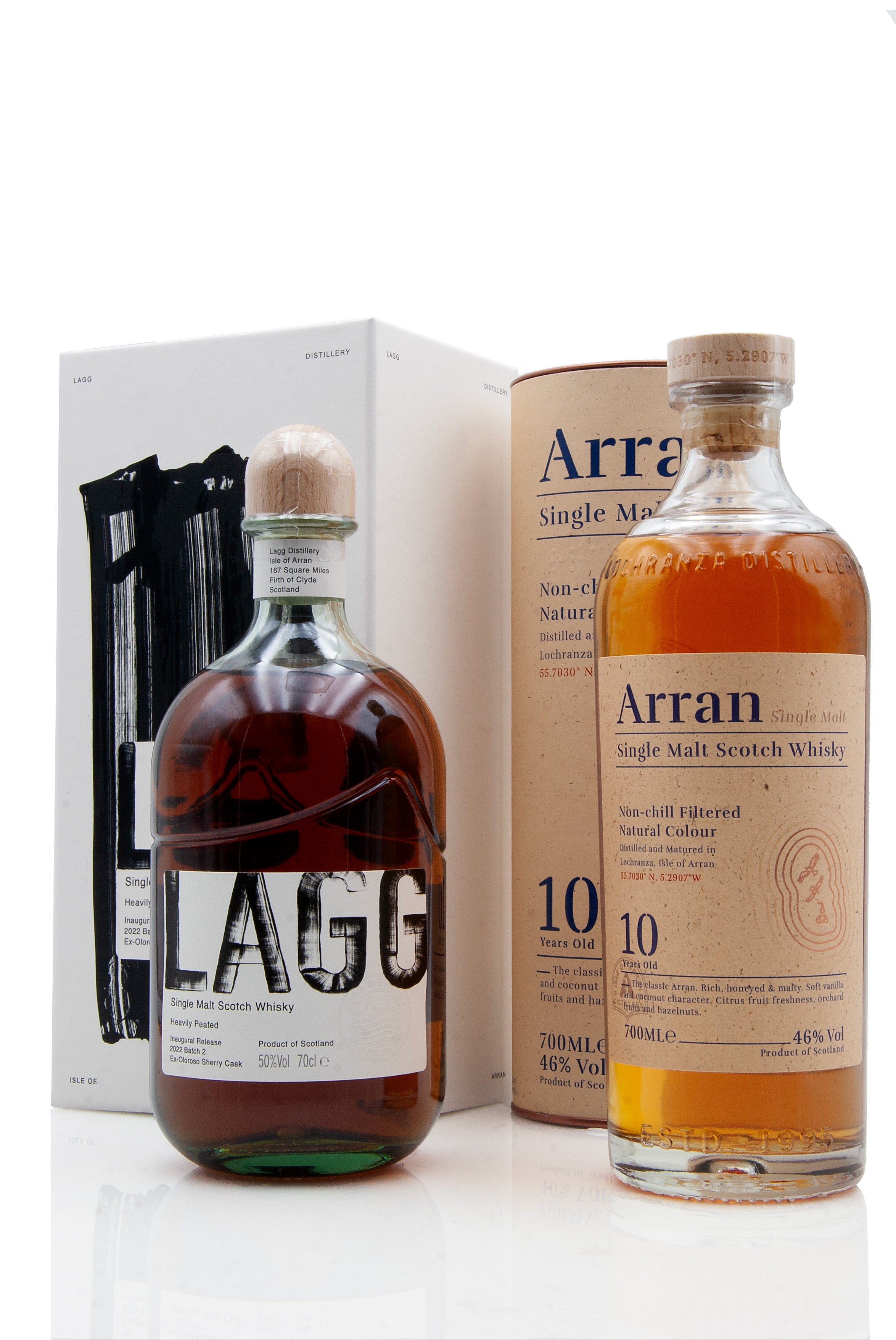 Arran 10 Year Old and Lagg Inaugural Batch 2 Whisky Bundle | Abbey Whisky Online