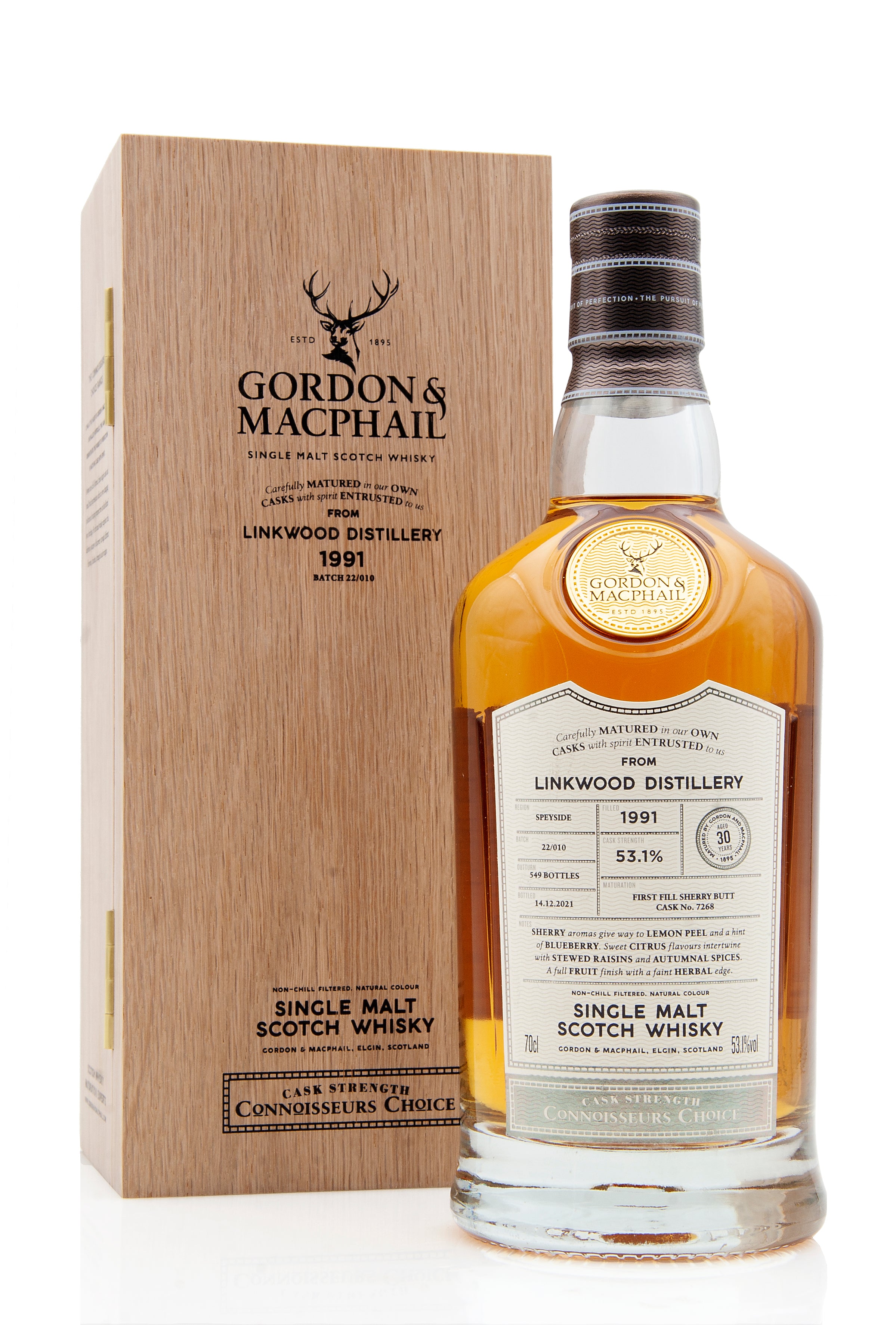Linkwood 30 Year Old - 1991 | Cask 7268 | Connoisseurs Choice | Abbey Whisky Online