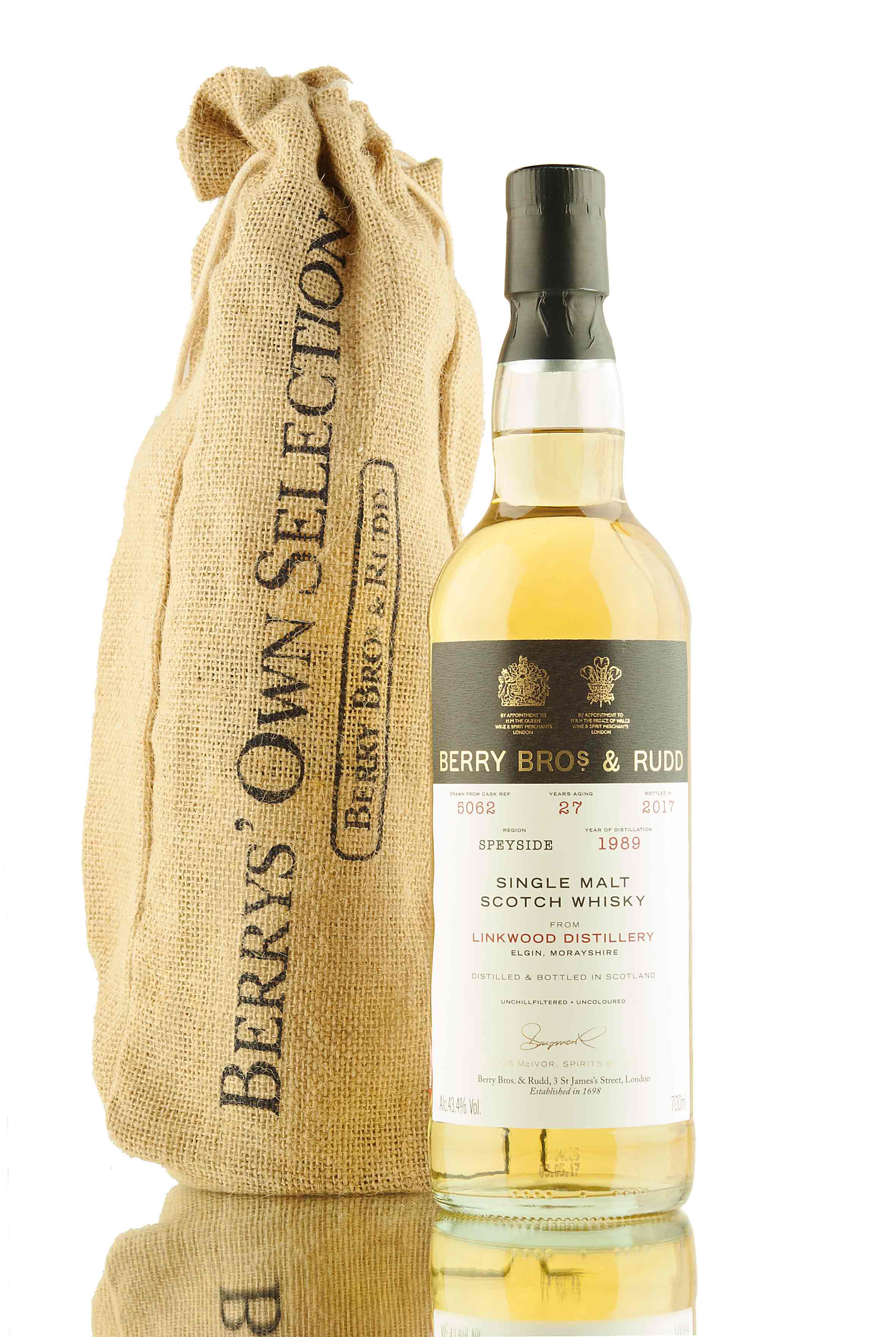 Linkwood 27 Year Old - 1989 | Cask 5062 | Berry Bros