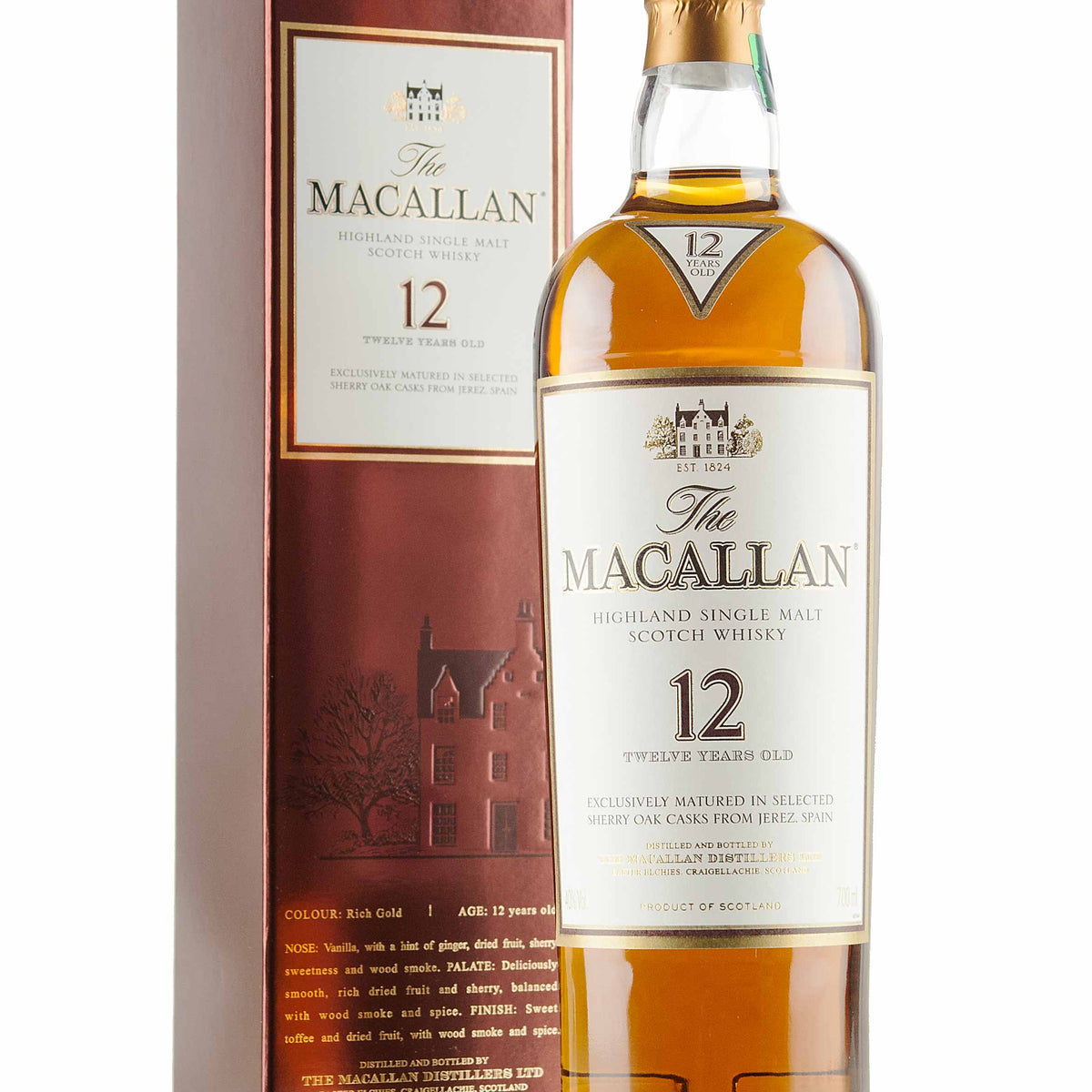 Macallan 12 Year Old Sherry Oak - Abbey Whisky
