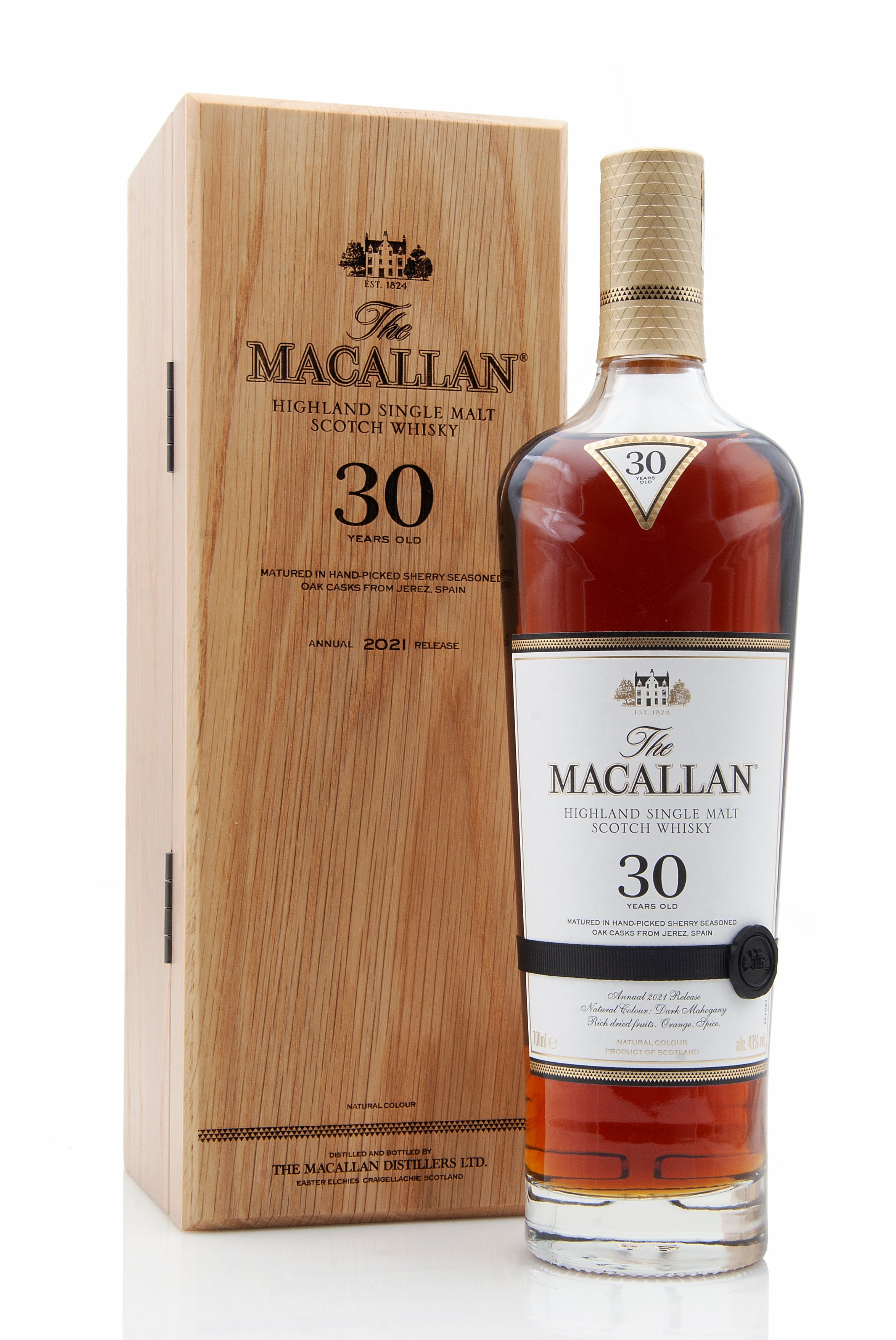 Macallan 30 Year Old Sherry Oak | 2021 Release | Abbey Whisky Online