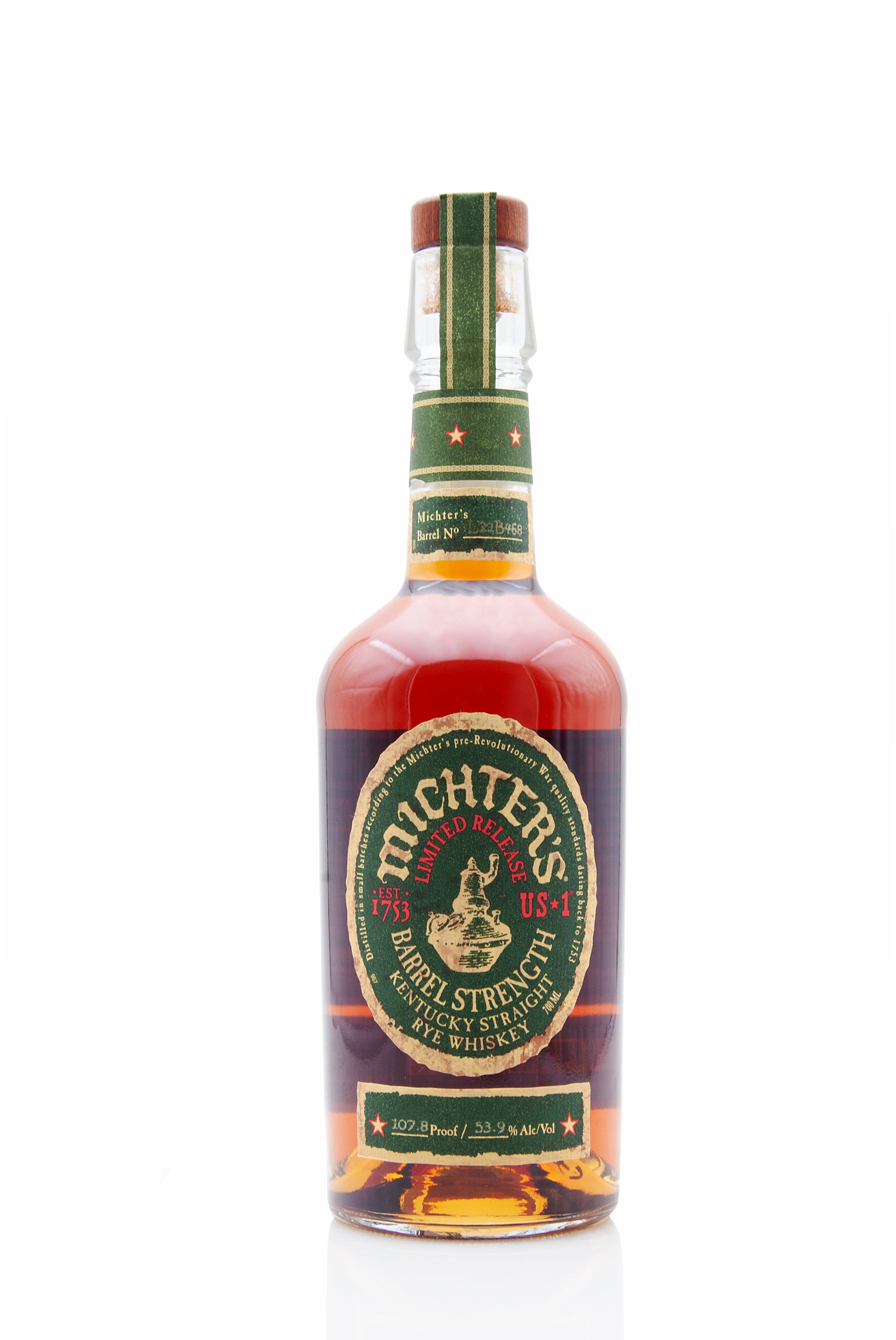 Michter's US*1 Barrel Strength Straight Rye - 53.9% | Abbey Whisky Online