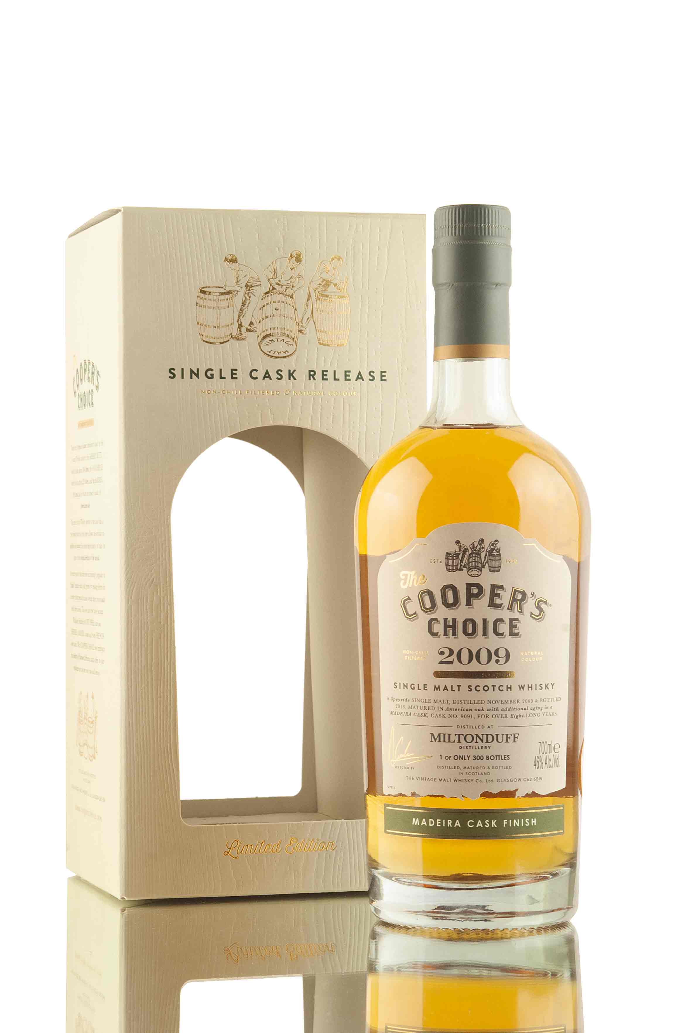 Miltonduff 8 Year Old - 2009 | Cask 9091 | The Cooper's Choice | Abbey Whisky