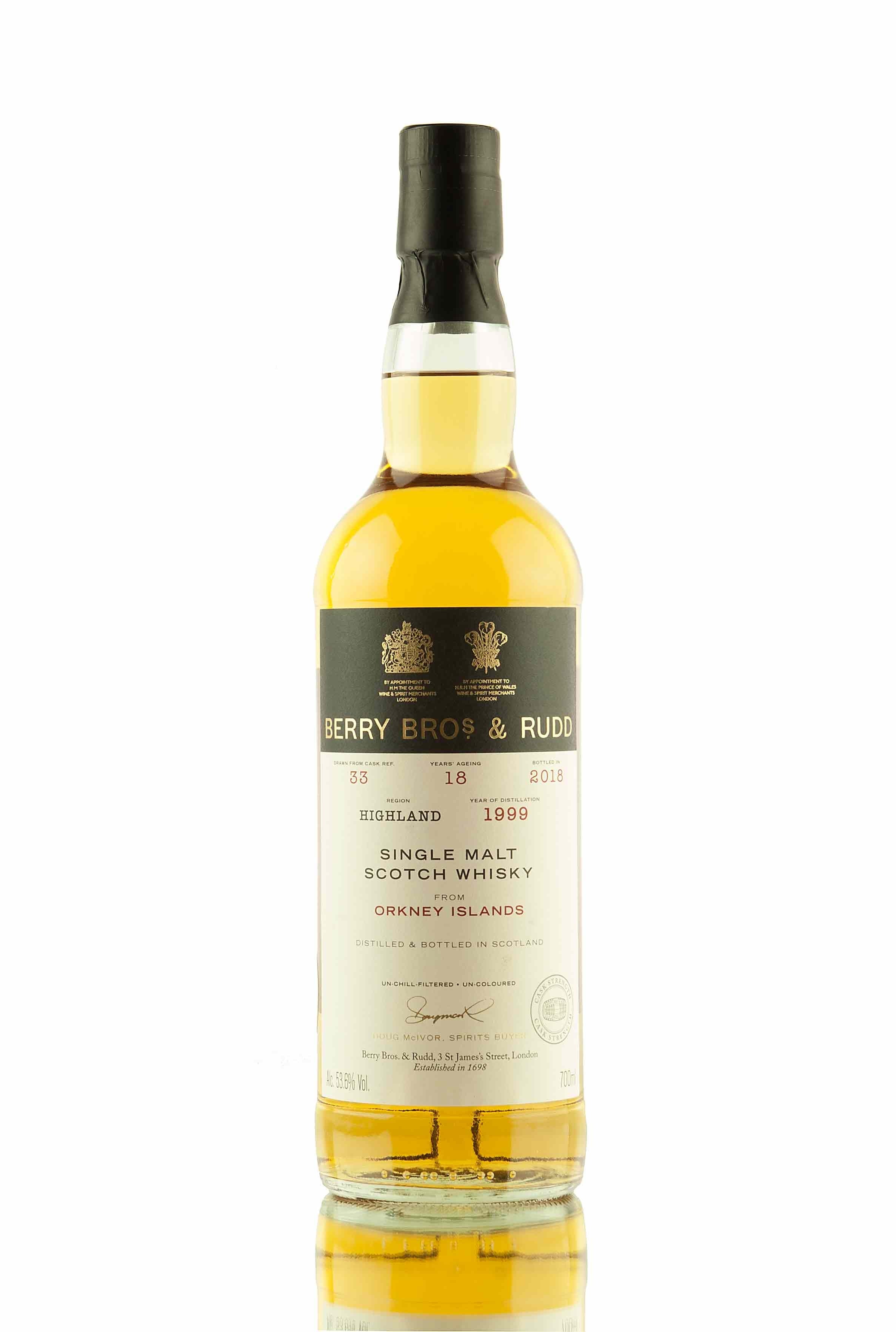 Orkney 18 Year Old - 1999 | Cask #33 | Berry Brothers & Rudd