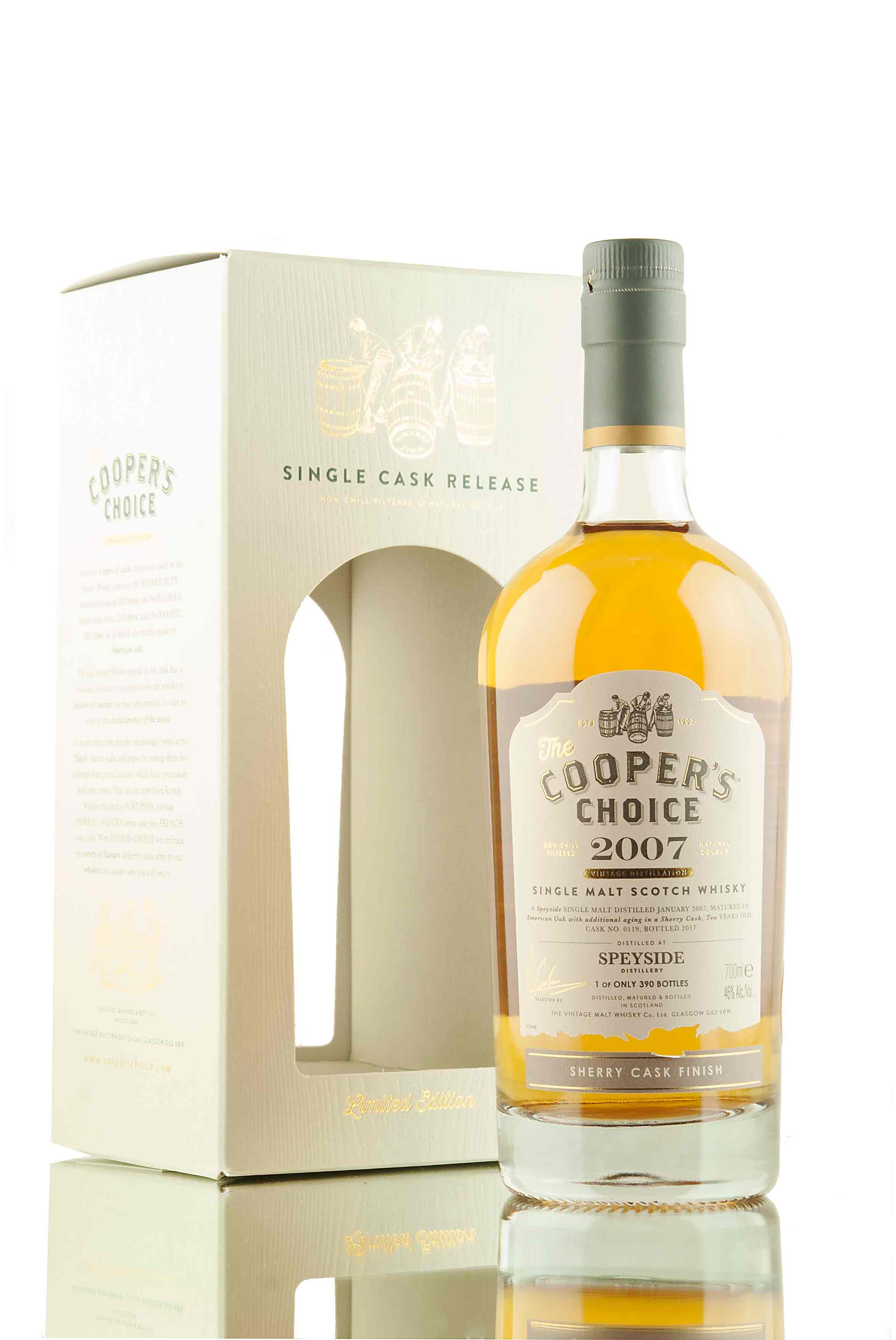 Speyside 10 Year Old - 2007 | Cask 0119 | The Cooper's Choice
