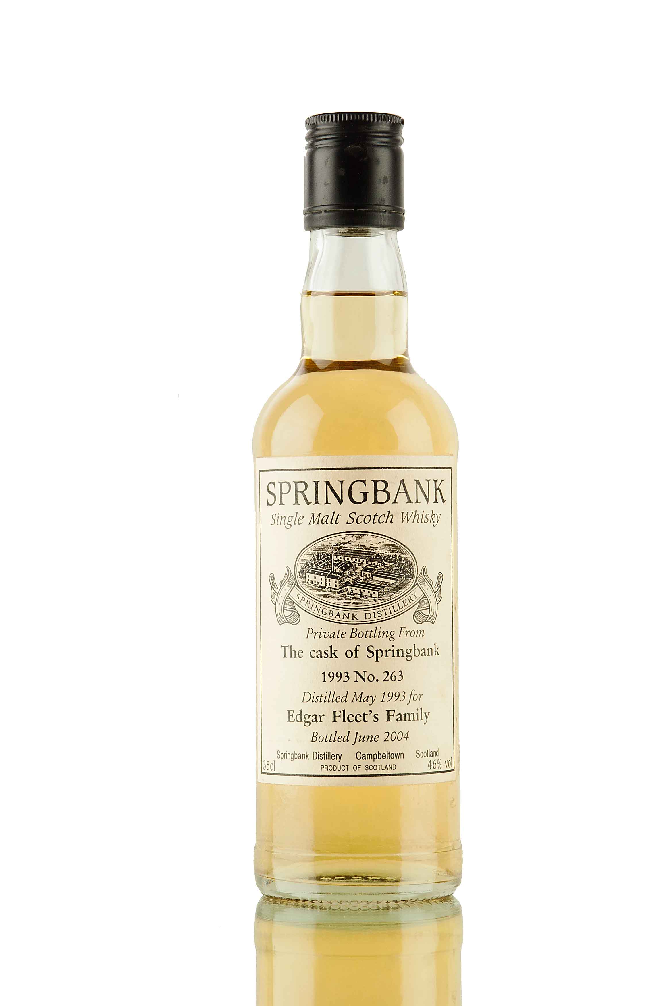 Springbank Private Bottling - 1993 - Edgar Fleet's Family