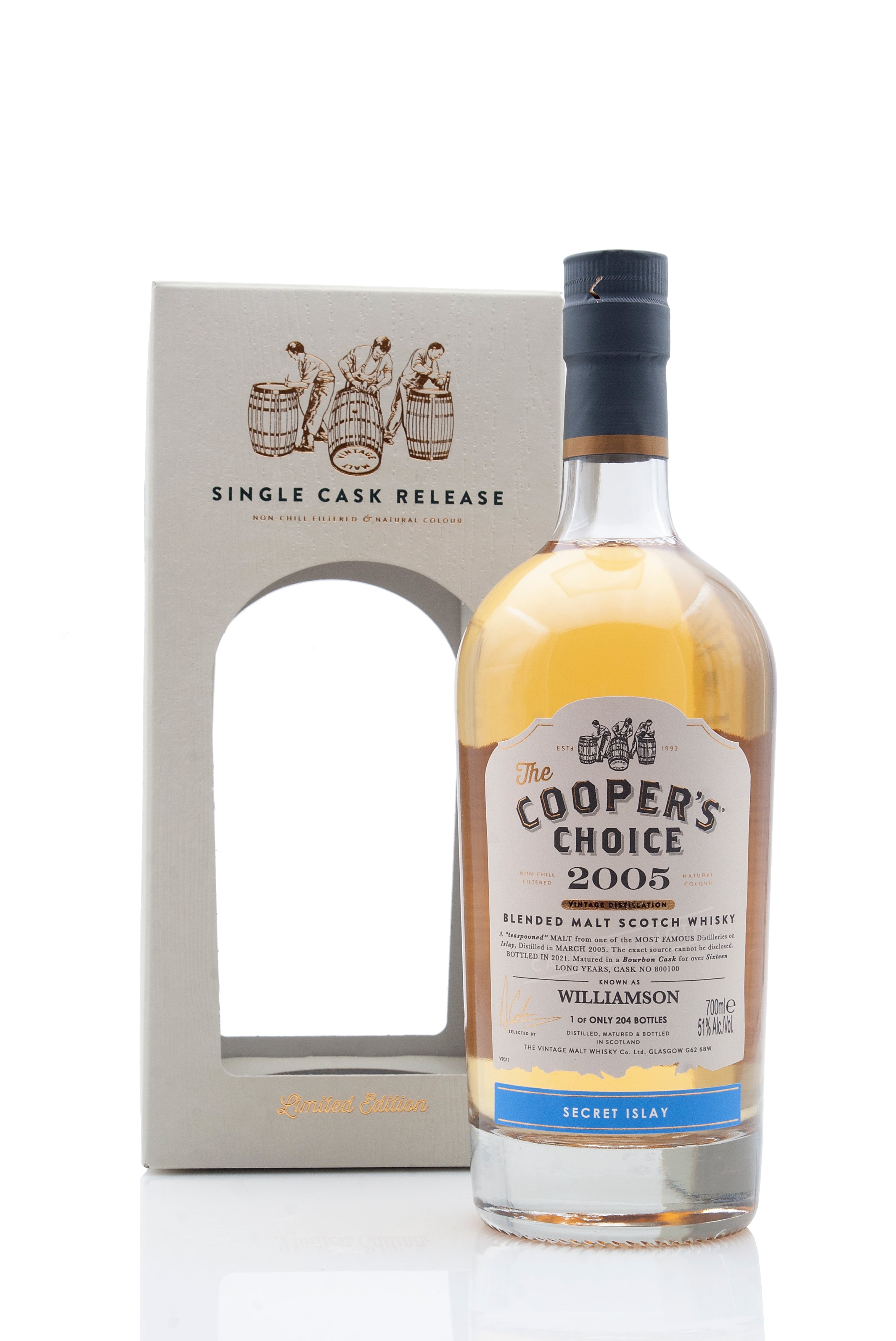 Williamson 16 Year Old - 2005 | The Cooper's Choice | Abbey Whisky Online